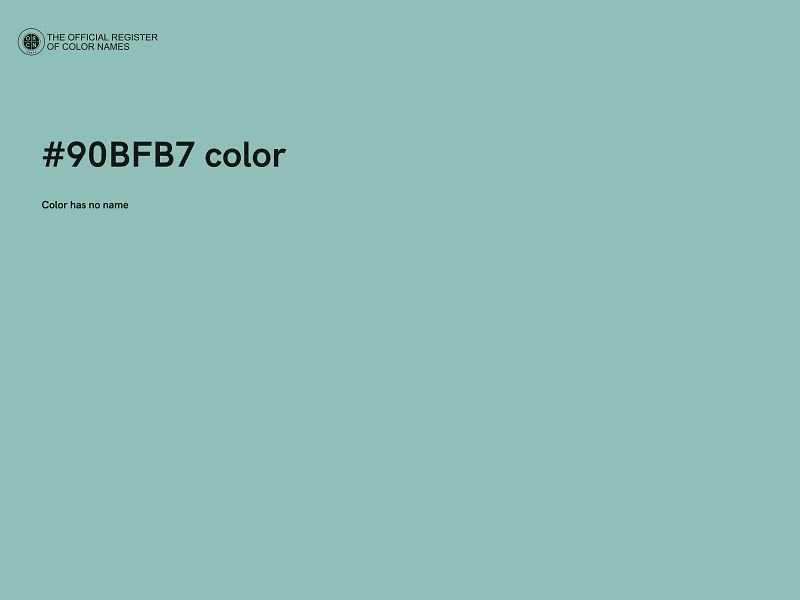 #90BFB7 color image