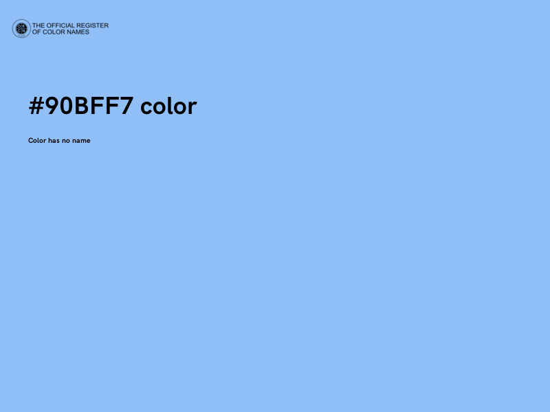 #90BFF7 color image