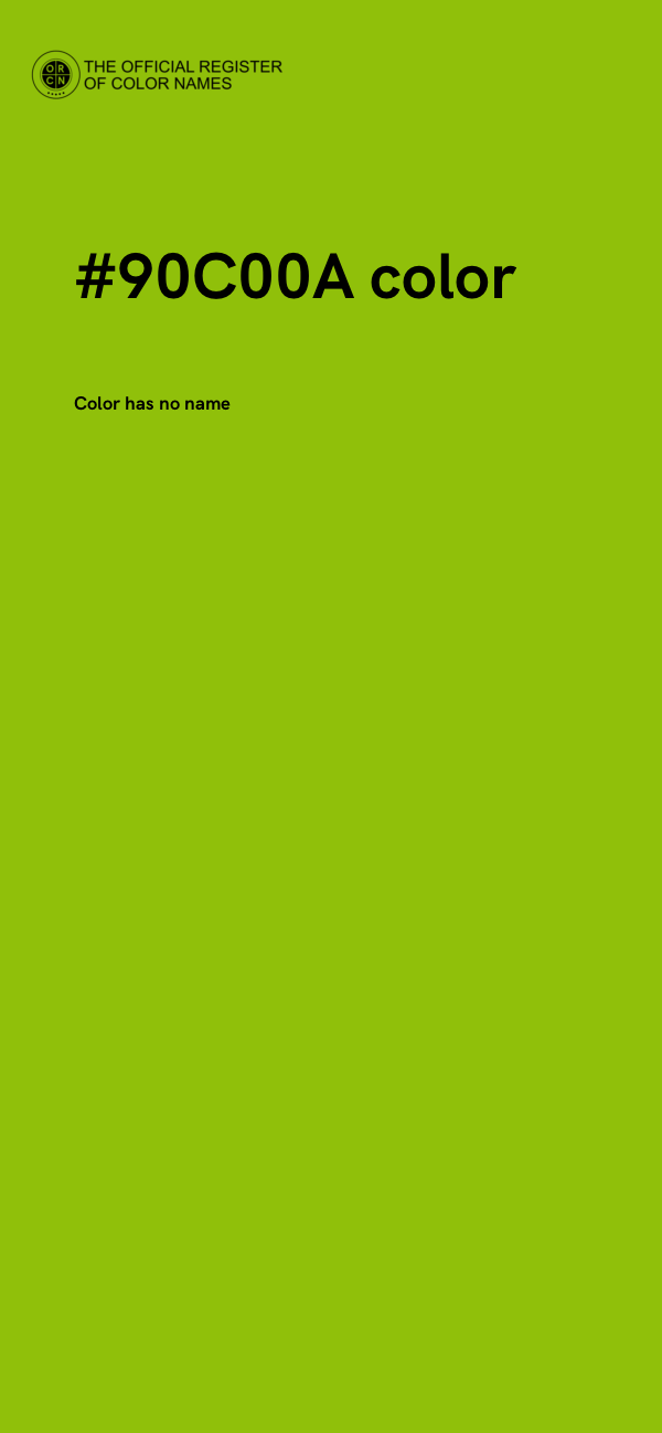 #90C00A color image