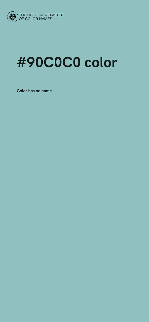 #90C0C0 color image