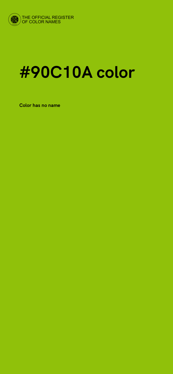#90C10A color image