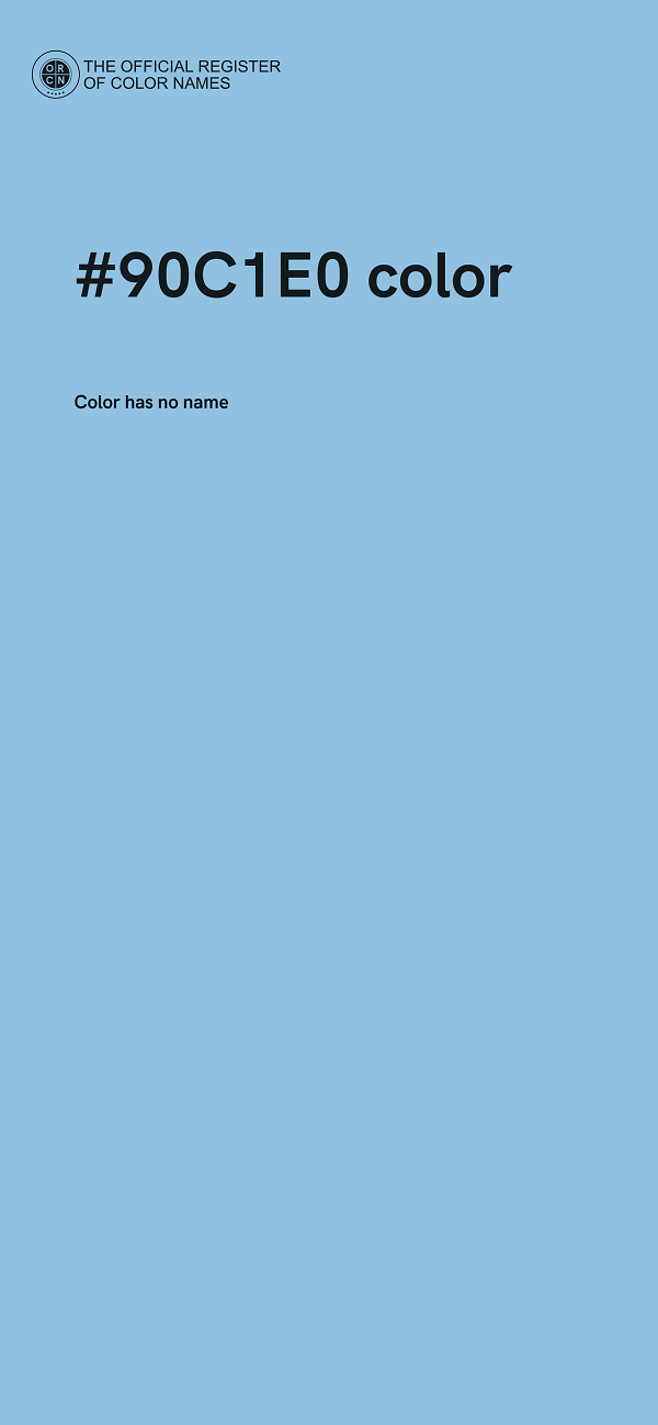 #90C1E0 color image