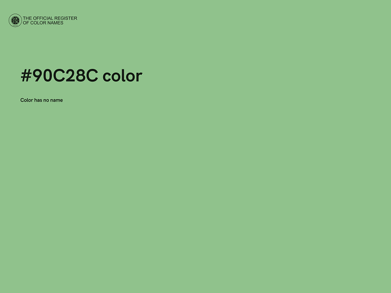 #90C28C color image
