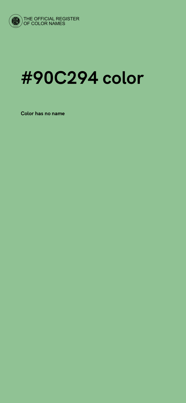 #90C294 color image