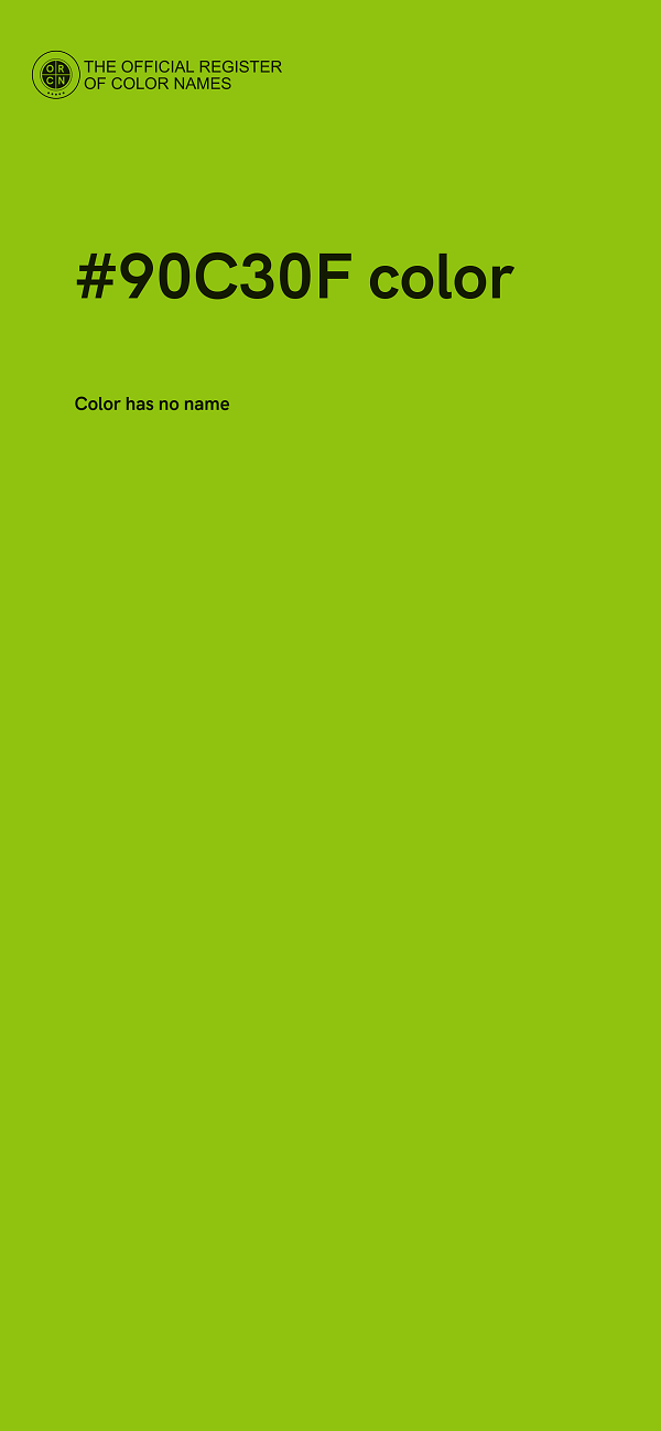 #90C30F color image