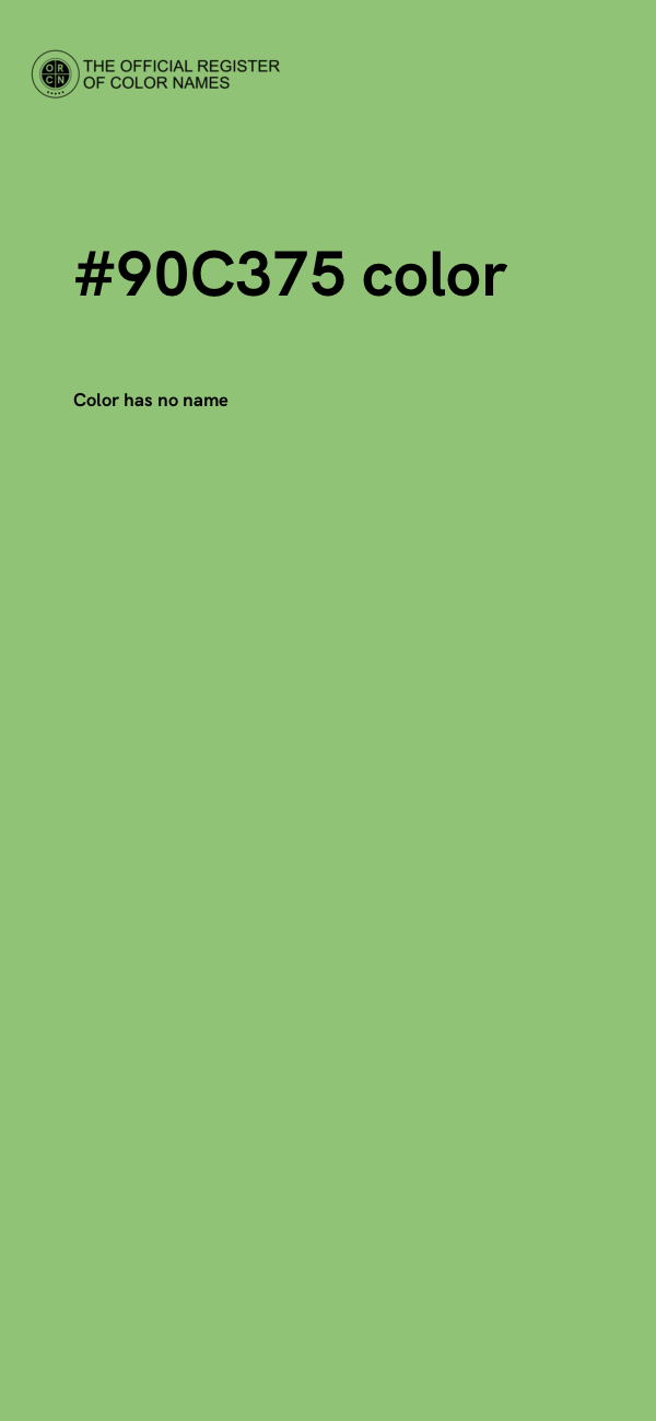 #90C375 color image