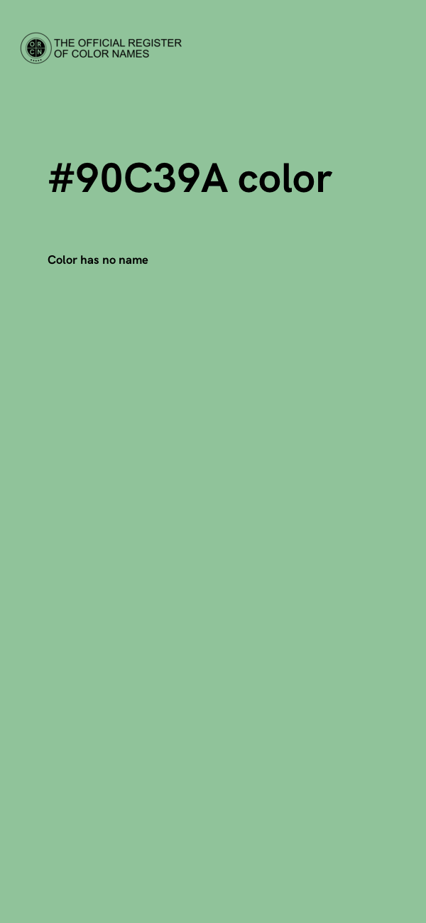 #90C39A color image