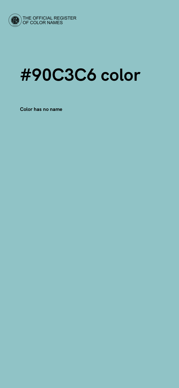 #90C3C6 color image