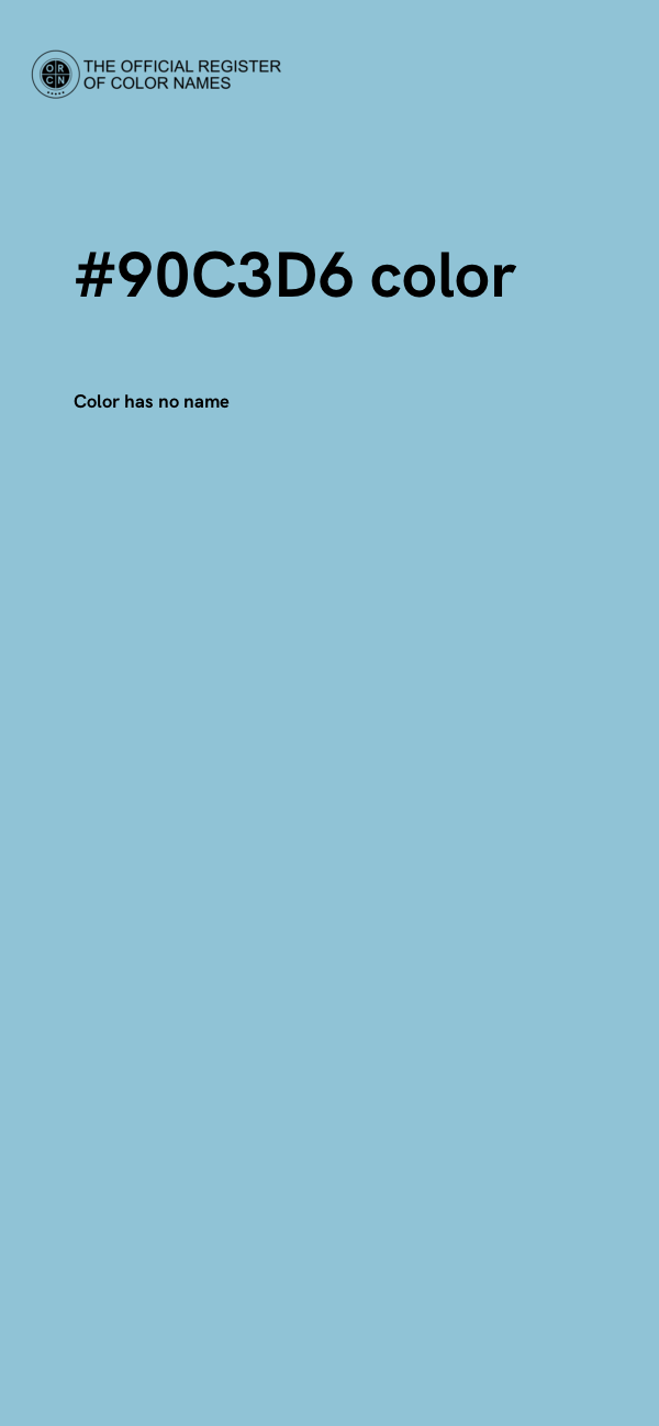 #90C3D6 color image