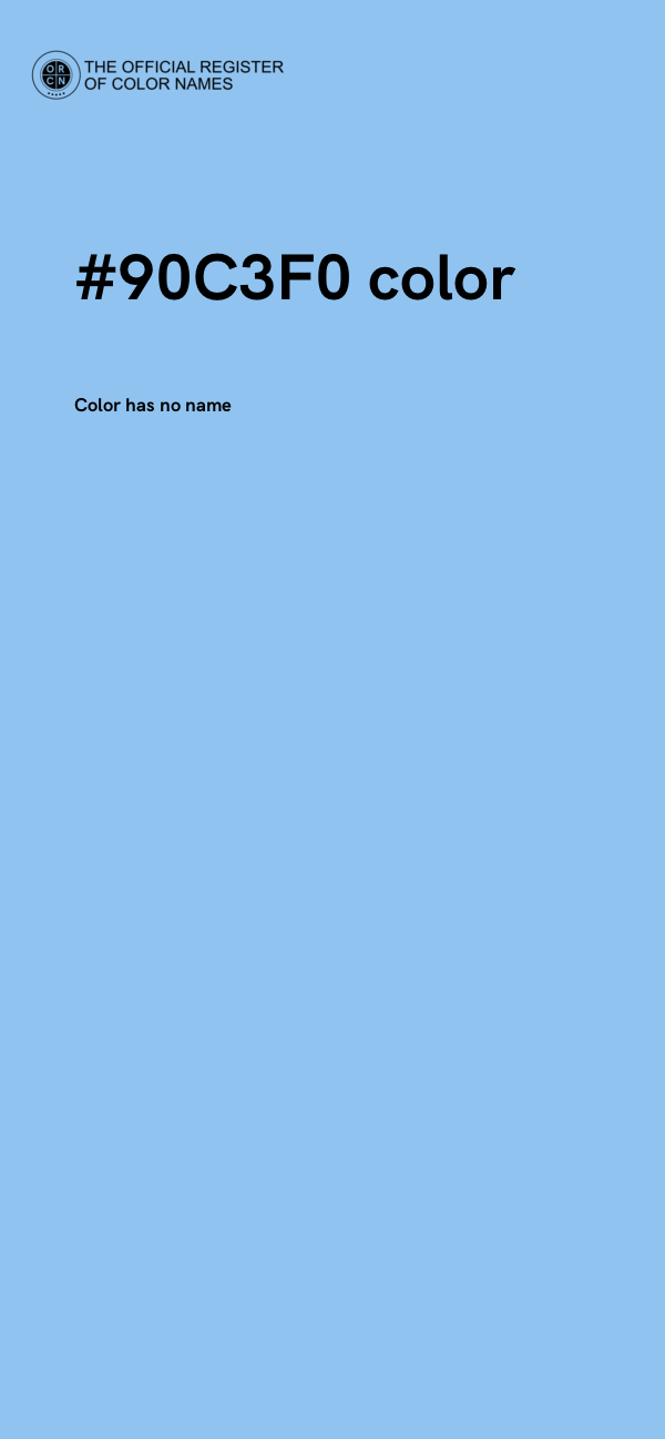 #90C3F0 color image