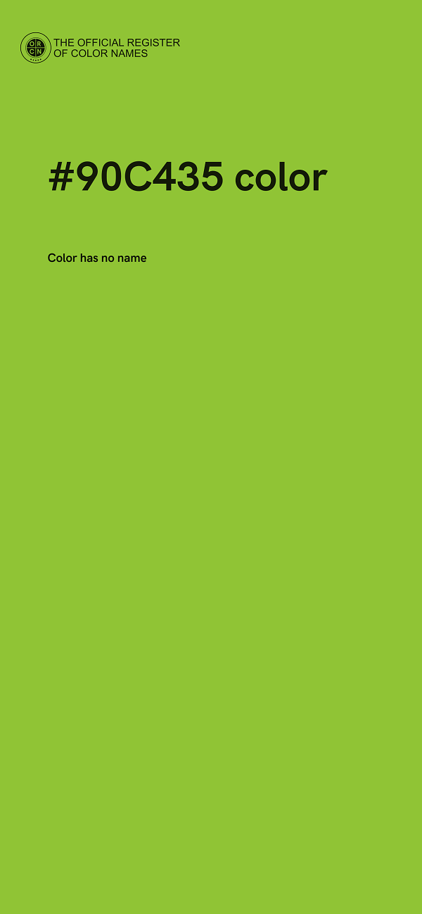 #90C435 color image
