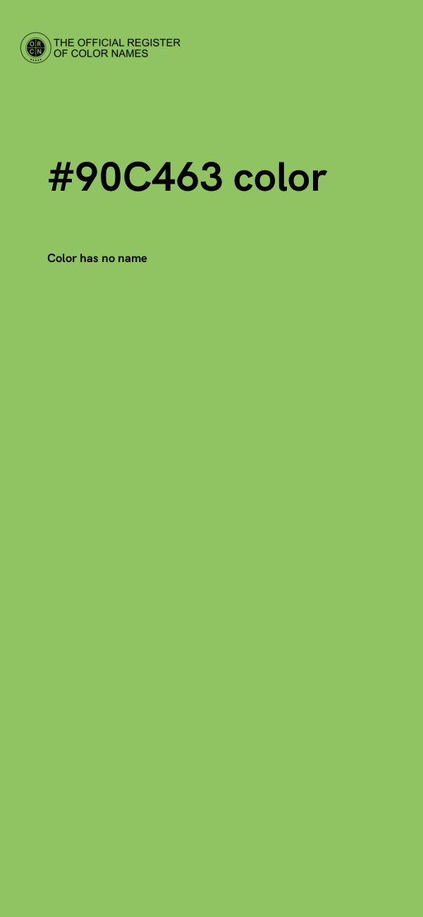 #90C463 color image