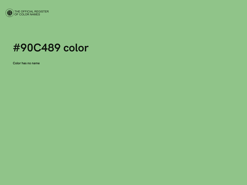 #90C489 color image