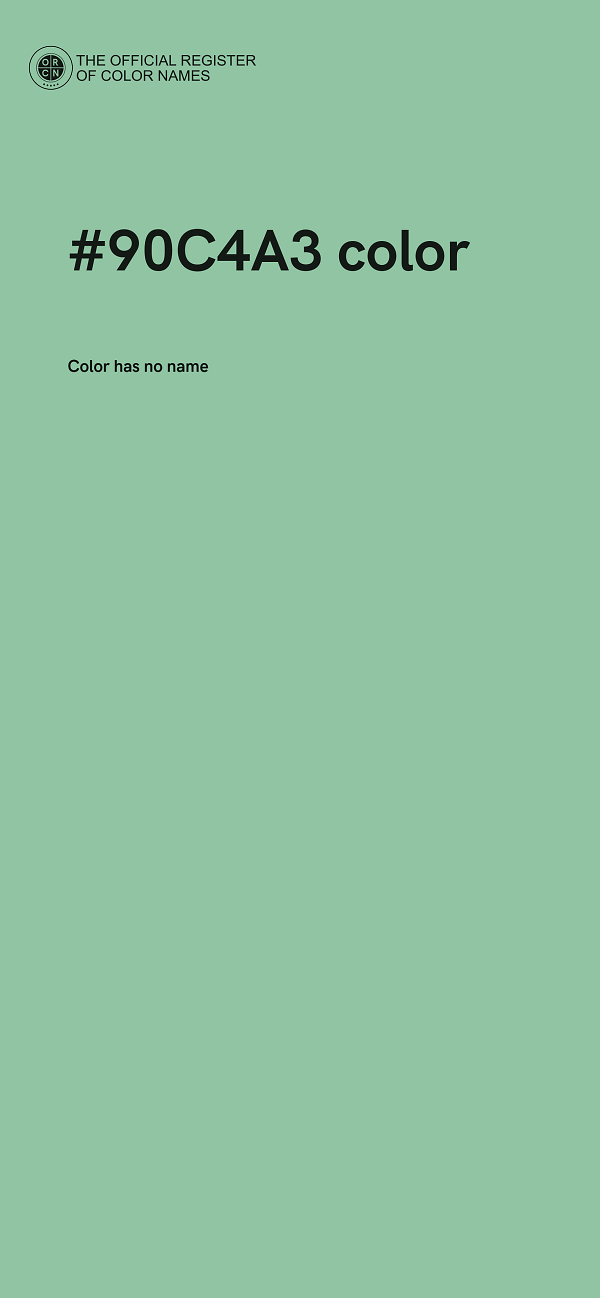#90C4A3 color image