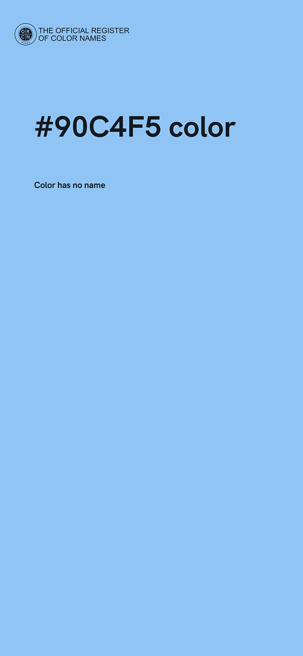 #90C4F5 color image