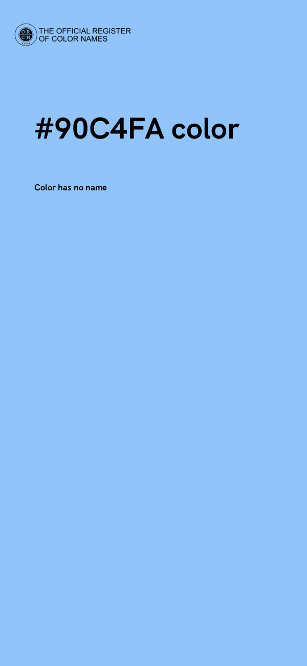 #90C4FA color image