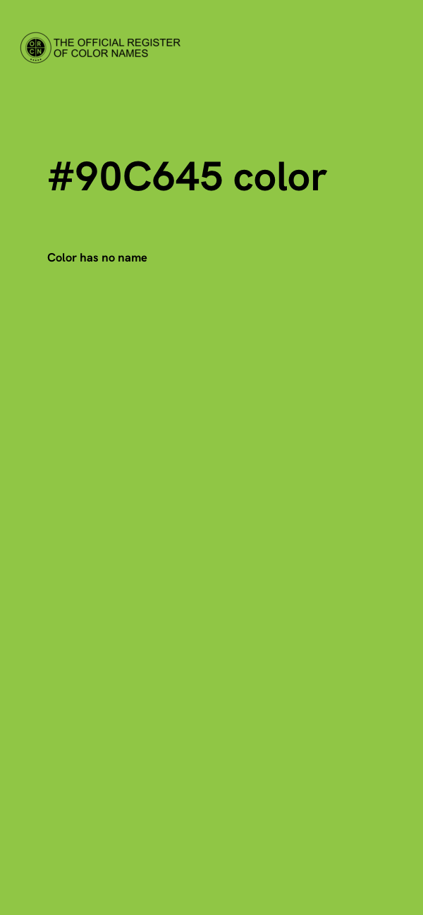 #90C645 color image