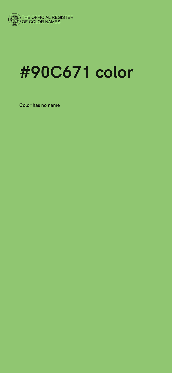 #90C671 color image