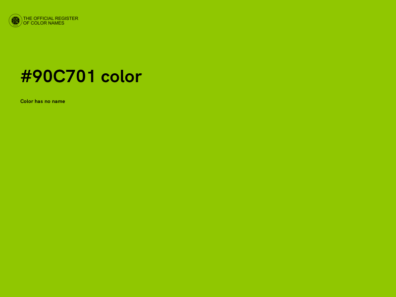 #90C701 color image
