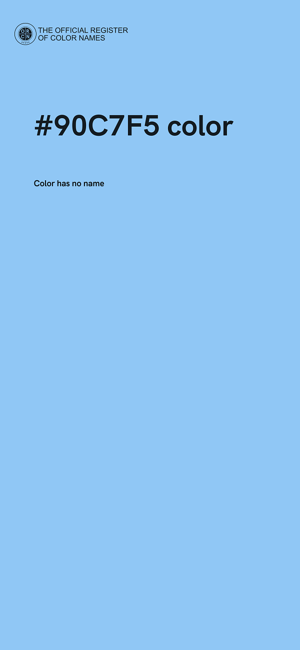#90C7F5 color image