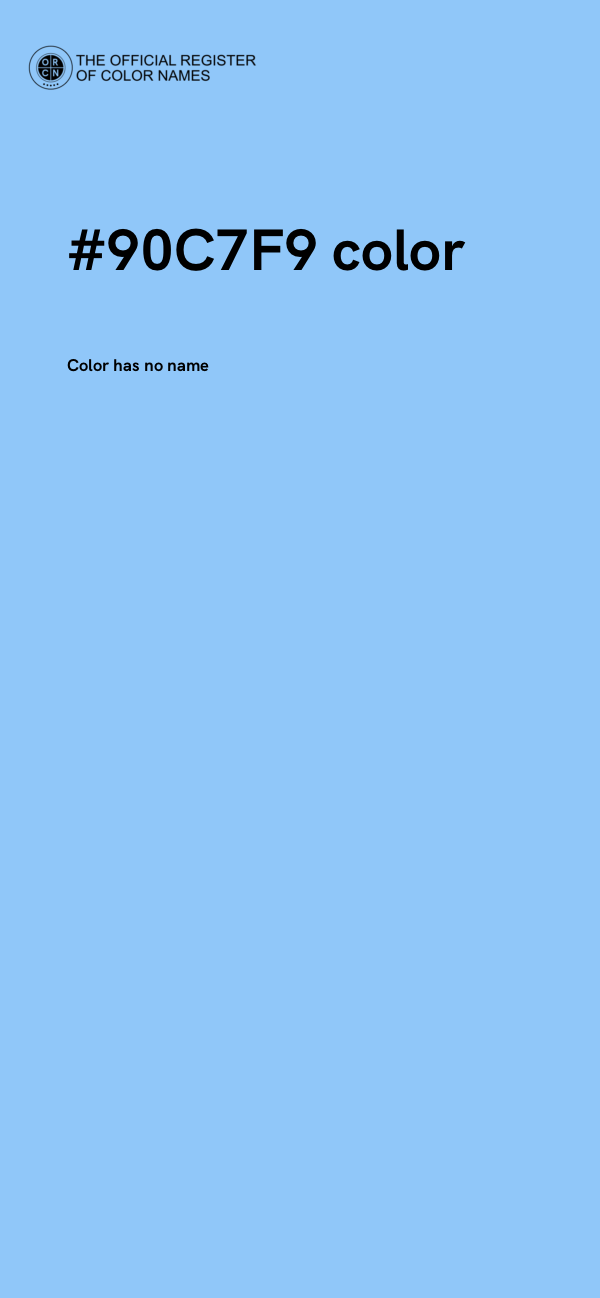 #90C7F9 color image