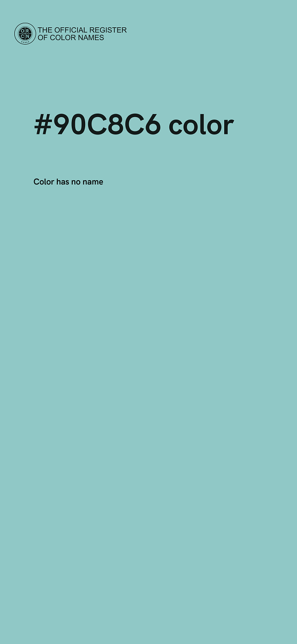 #90C8C6 color image