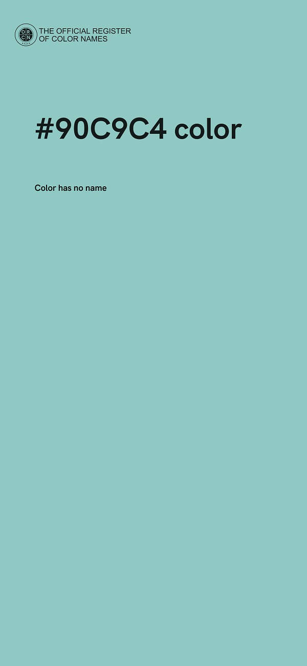 #90C9C4 color image