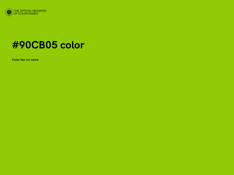 #90CB05 color image