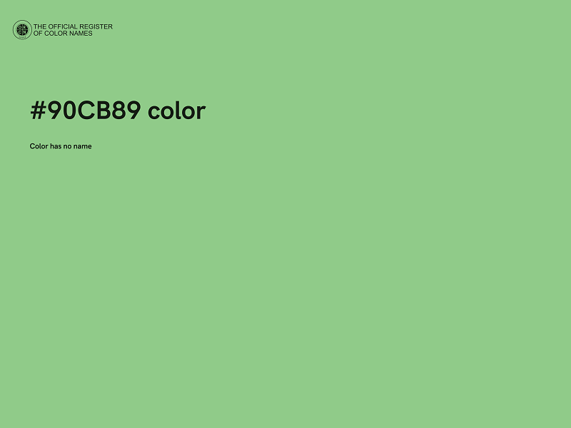 #90CB89 color image