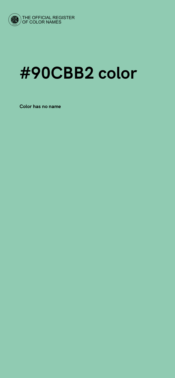 #90CBB2 color image