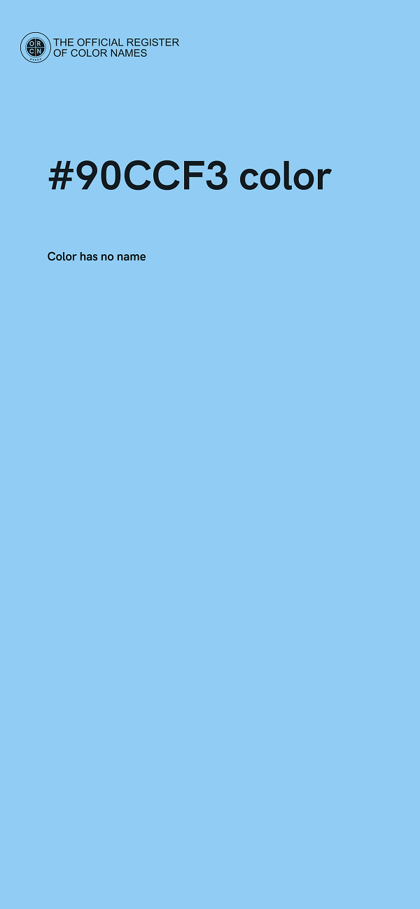 #90CCF3 color image