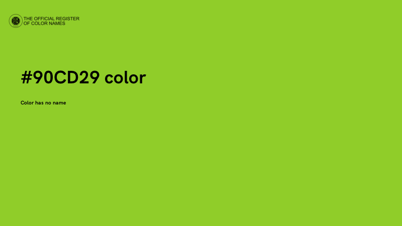 #90CD29 color image