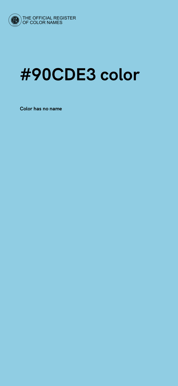 #90CDE3 color image
