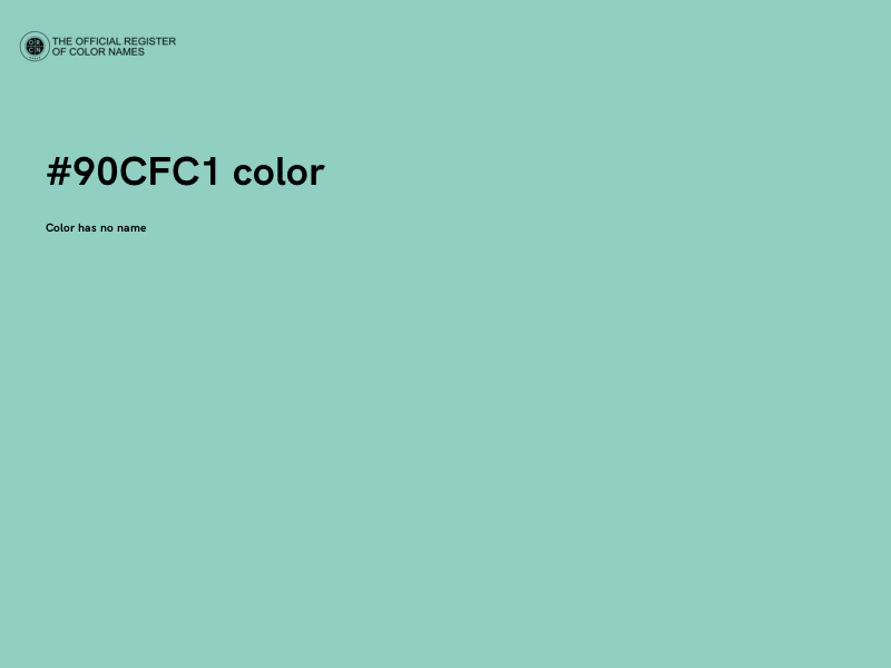 #90CFC1 color image