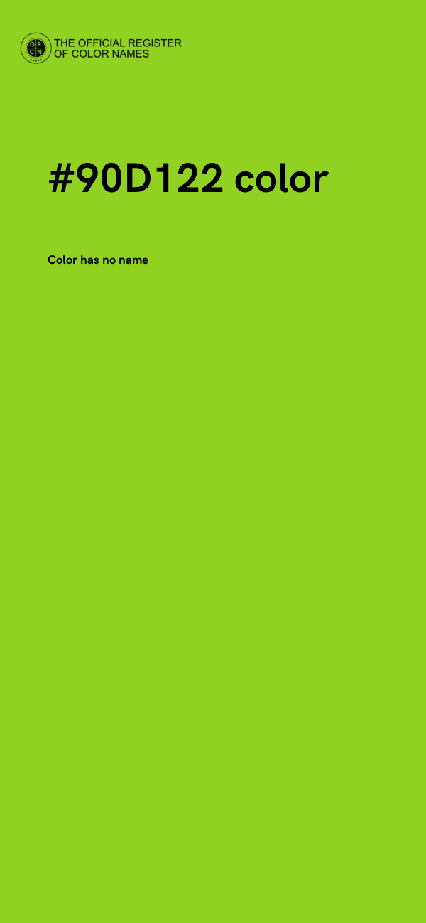 #90D122 color image