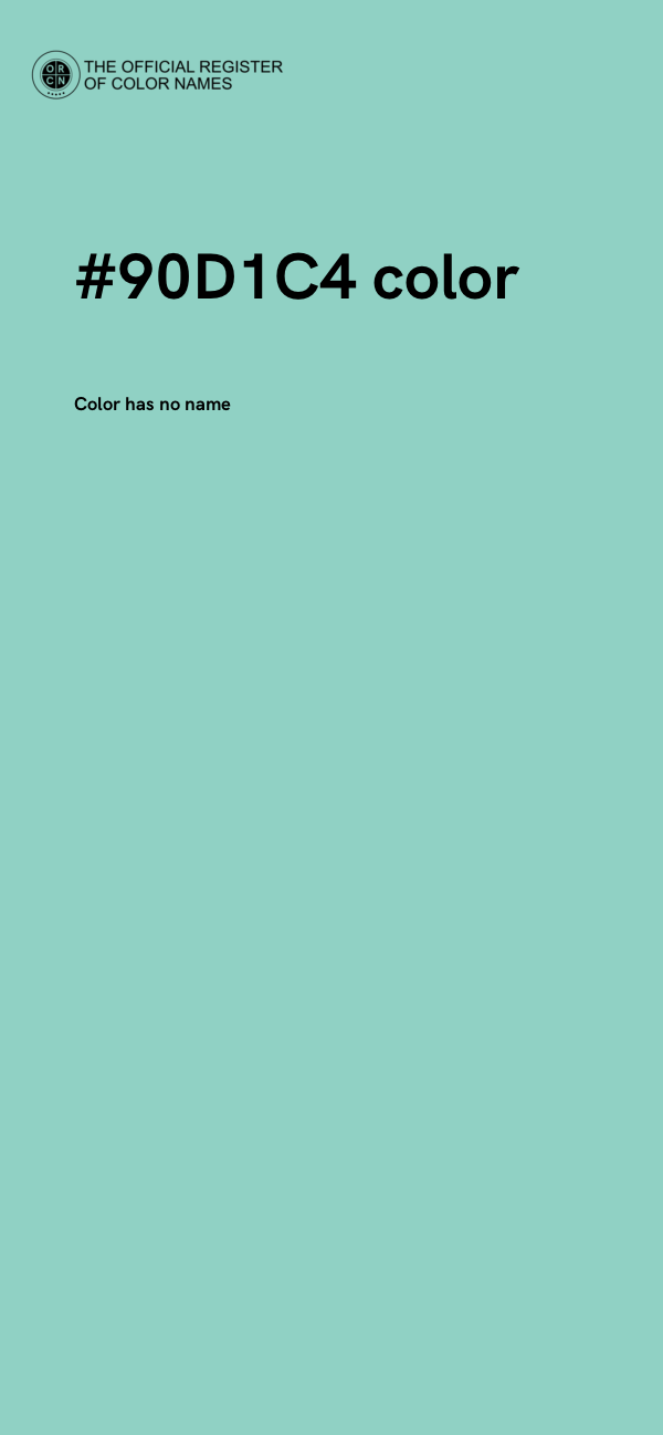 #90D1C4 color image