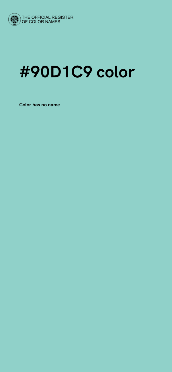 #90D1C9 color image
