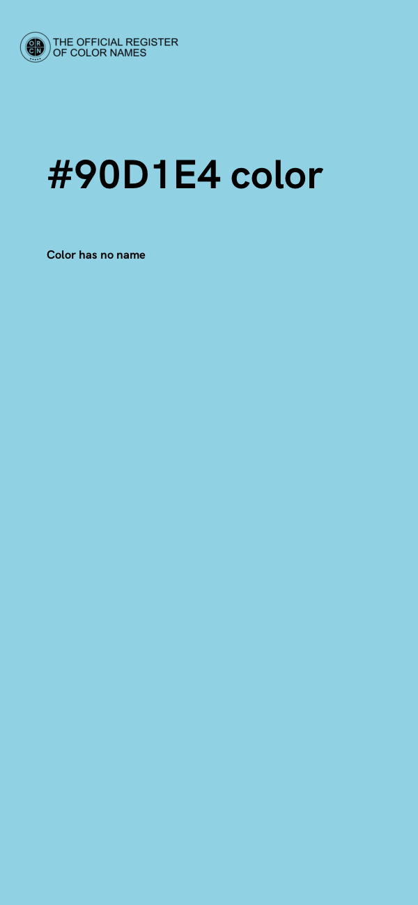 #90D1E4 color image