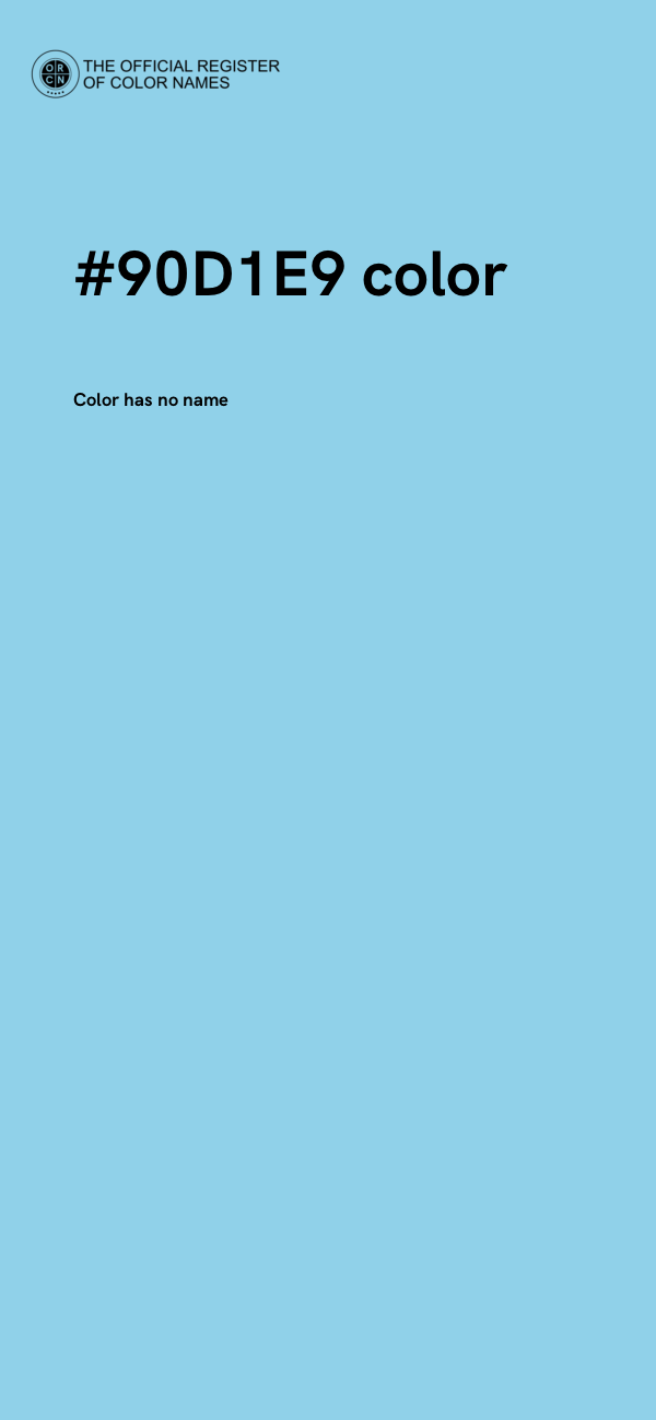 #90D1E9 color image