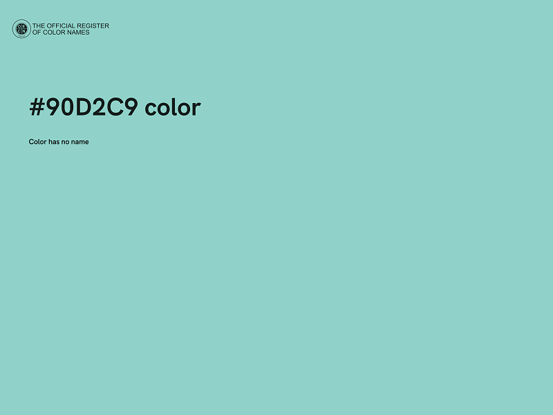 #90D2C9 color image