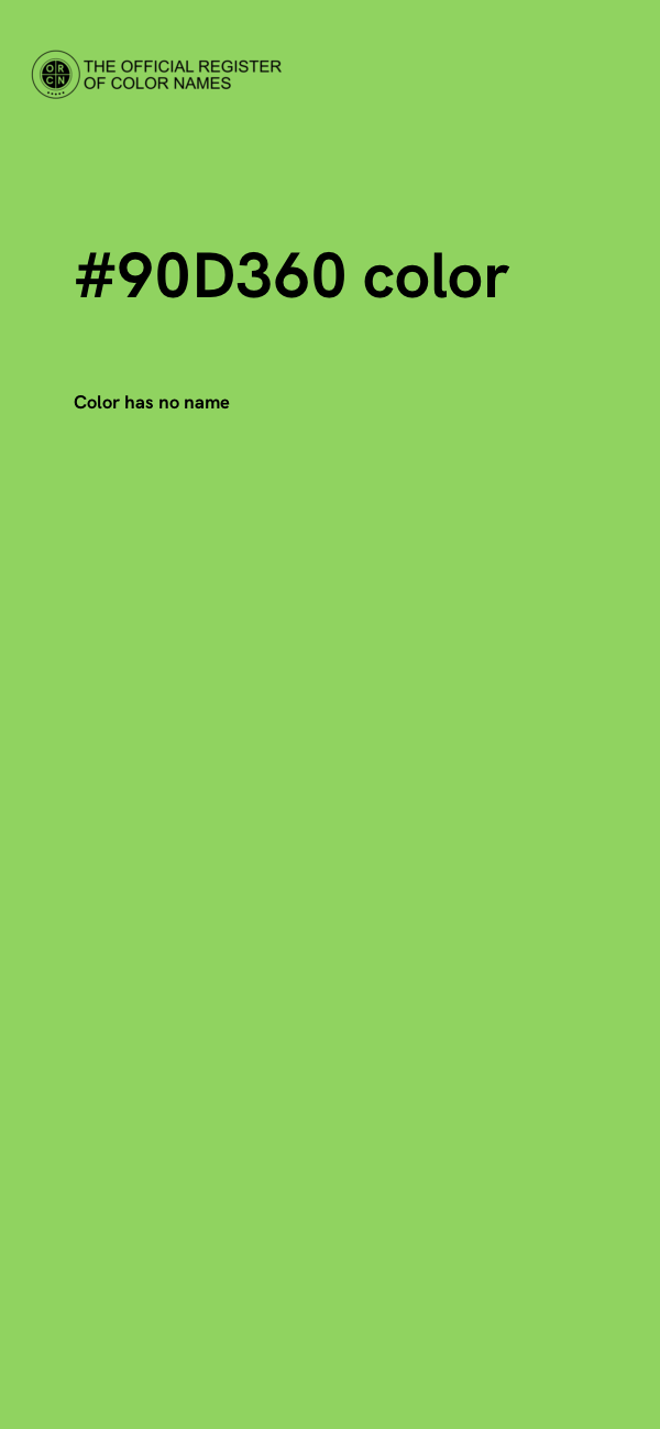 #90D360 color image