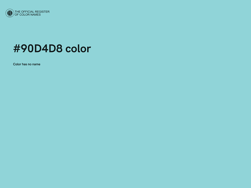 #90D4D8 color image