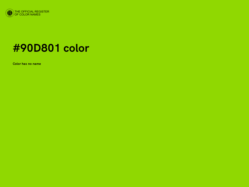#90D801 color image