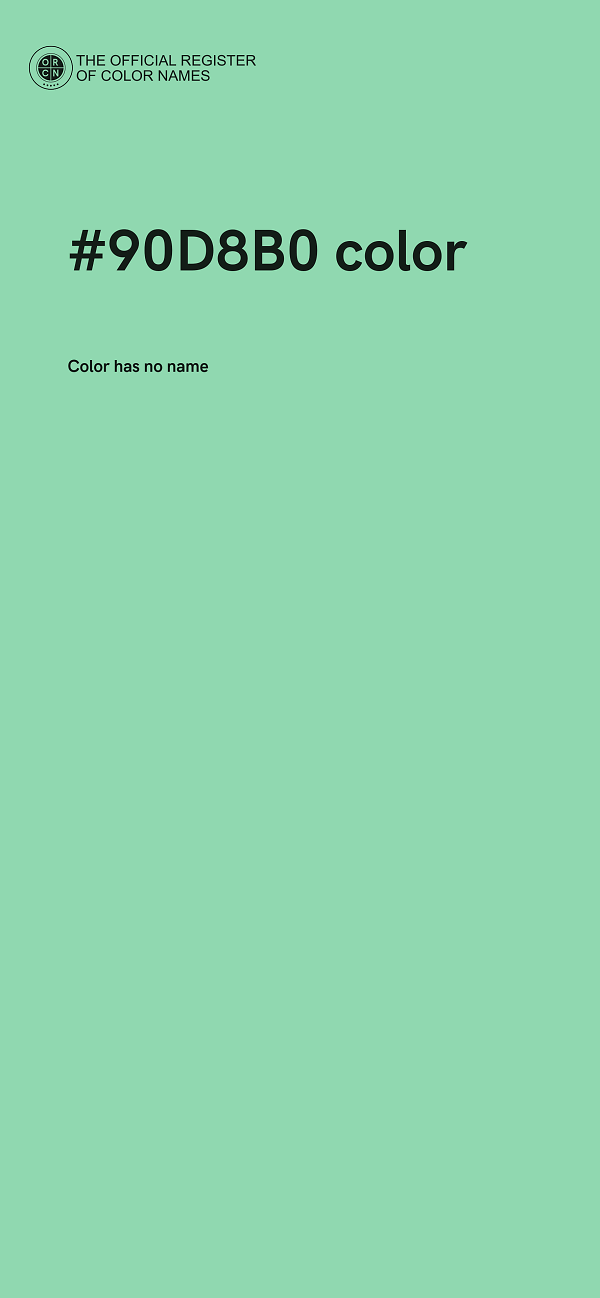 #90D8B0 color image