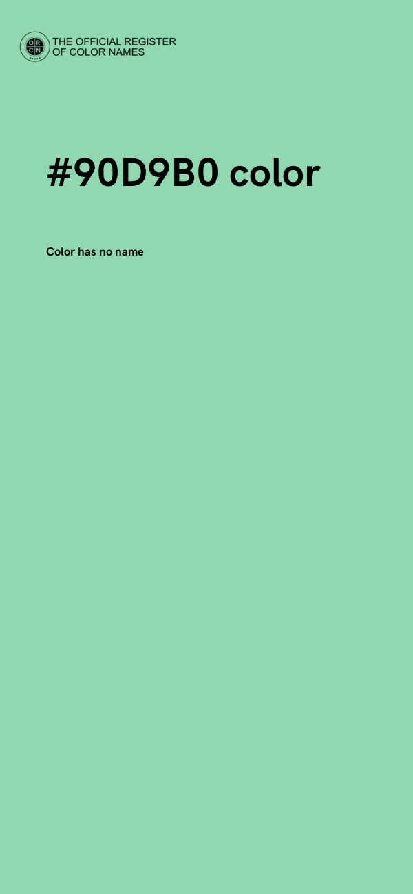 #90D9B0 color image
