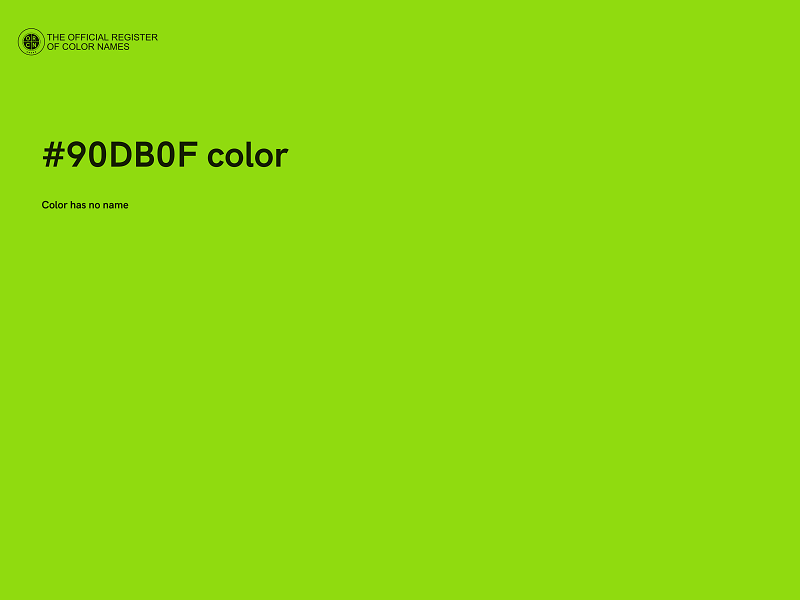 #90DB0F color image