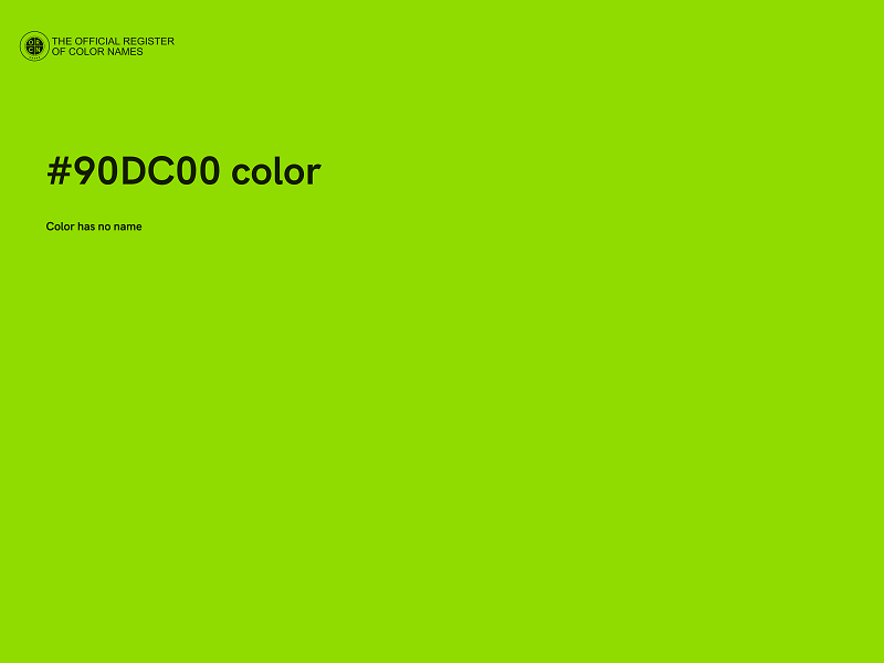 #90DC00 color image