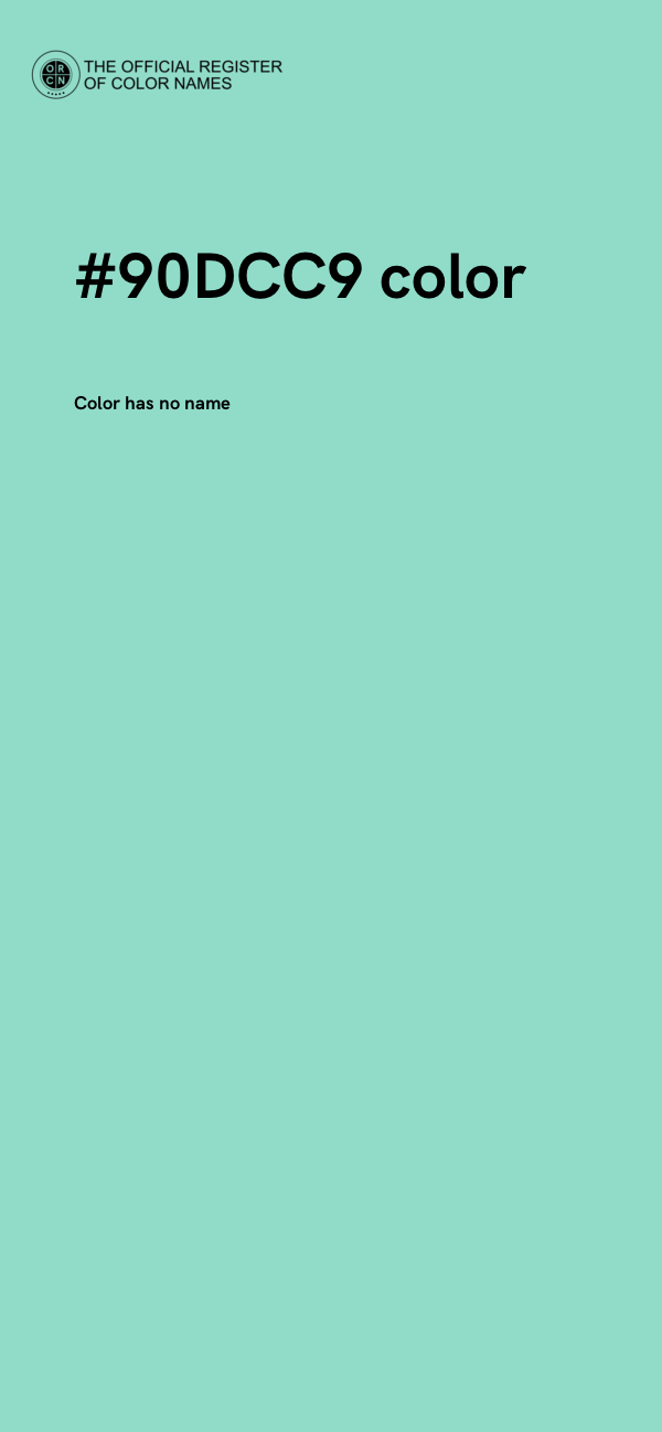 #90DCC9 color image