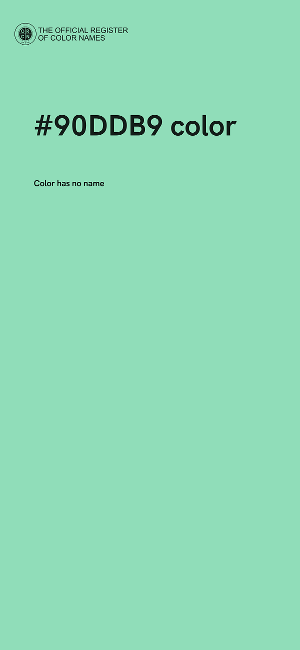 #90DDB9 color image