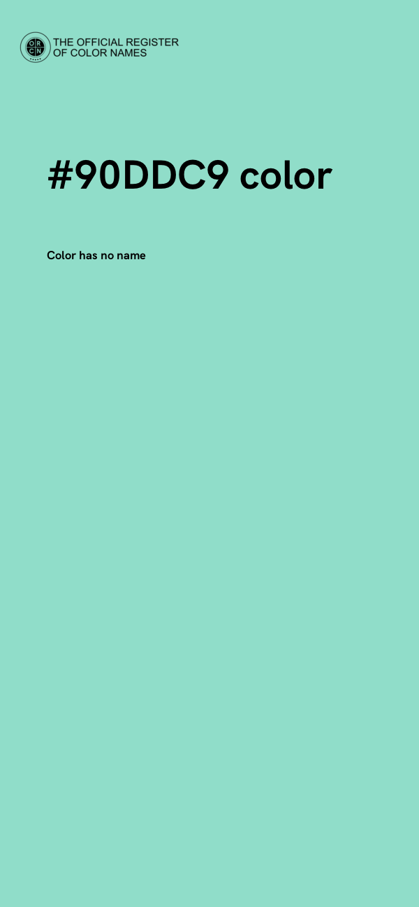 #90DDC9 color image